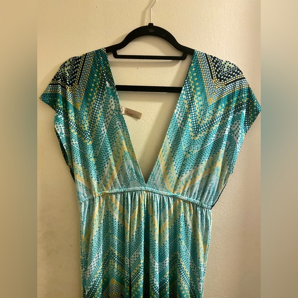 Miuse Green Patterned Dress - Picture 3 of 3